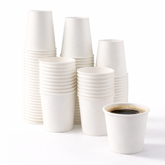 4oz White Disposable Paper Coffee Cups