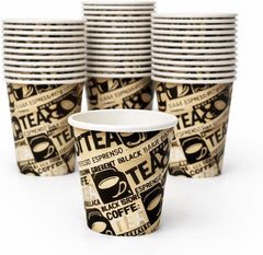 8oz Printed Disposable Paper Coffee Cups