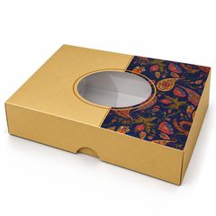 GL6 Diwali Purple Sweet Boxes 242 x 170 x 51mm – Window Gift Box