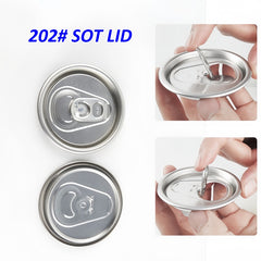 250ml rPET Cans With Aluminum SOT Lids