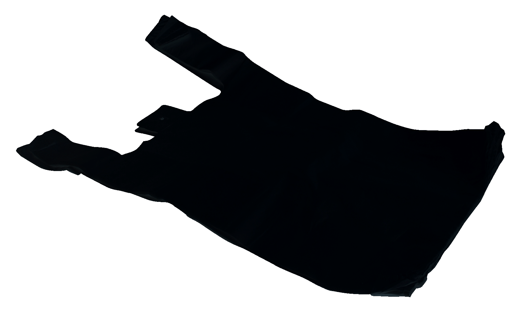 9 x 14 x 17.5 16mu Plastic Bottle Bags (Black) - Gafbros