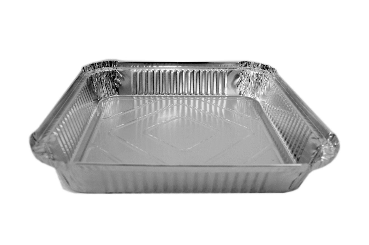 9 x 9 x 1.5'' Shallow Foil Containers - Gafbros