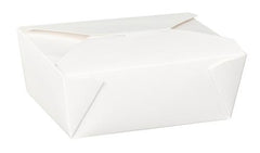 No8 White Food Boxes 46oz - Gafbros