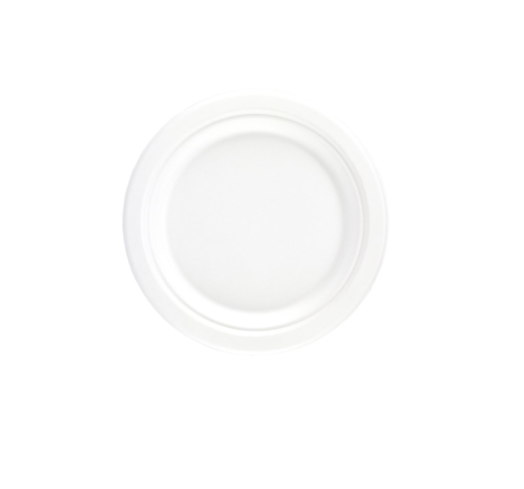 7" (18cm) Bagasse Compostable Plates - Gafbros