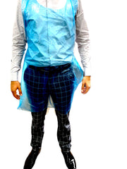 Blue Plastic Disposable Aprons - Gafbros