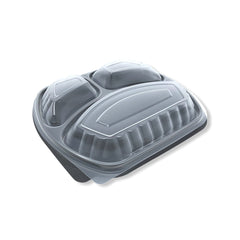3 Compartment Microwave Meal Boxes & Dome Lids - Gafbros