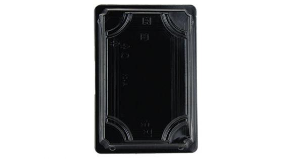 Black Sushi Trays And Lids 165x114x17 - Gafbros