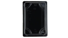 Black Sushi Trays And Lids 165x114x17 - Gafbros