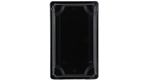 Black Sushi Trays And Lids 216x135x17 - Gafbros