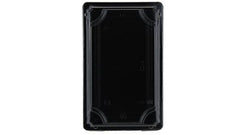 Black Sushi Trays And Lids 216x135x17 - Gafbros
