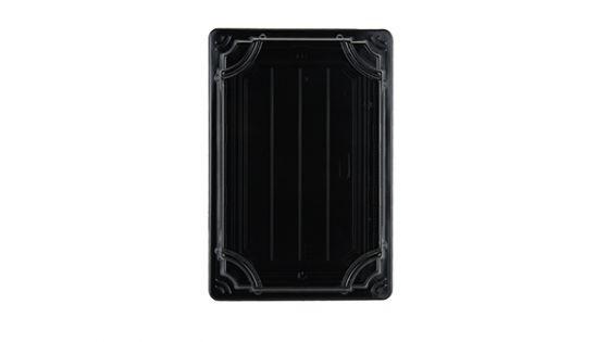Black Sushi Trays And Lids 230x155x23 - Gafbros