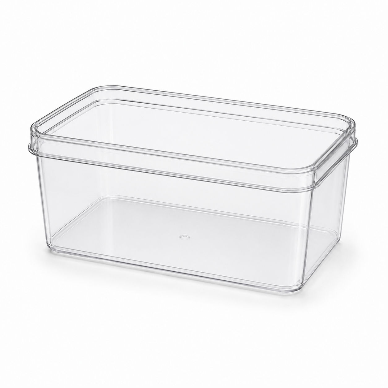 Clear Rectangular 1800ml Dessert Container with Lid – Tiramisu Tray