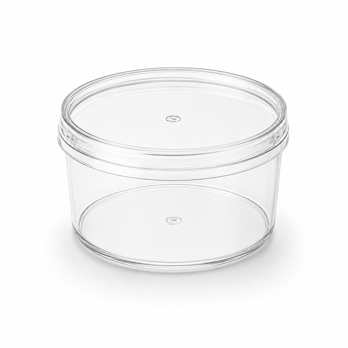 Clear Round 400ml Dessert Pot with Lid – Tiramisu & Cheesecake Container