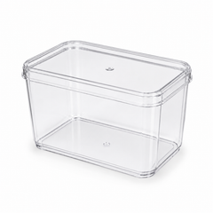 Clear Rectangular 425ml Dessert Pots with Lids – Tiramisu Containers