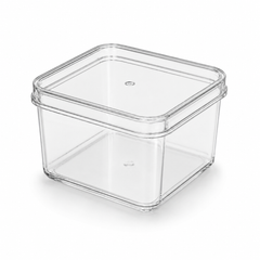 Clear Square 500ml Dessert Pots with Lids – Tiramisu & Cake Containers
