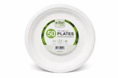 10" (26cm) Bagasse Compostable Plates