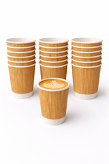 e-lite® 12oz Kraft Ripple Double Wall Hot Paper Cups