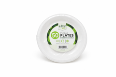 7" (18cm) Bagasse Compostable Plates