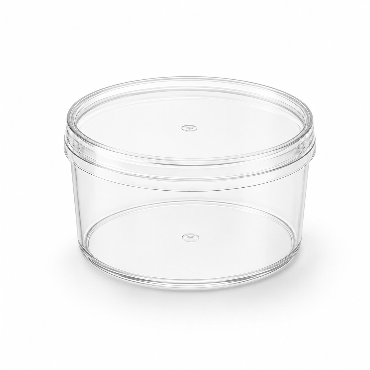 Clear Round 400ml Dessert Pot with Lid – Tiramisu & Cheesecake Container