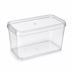 Clear Rectangular 425ml Dessert Pots with Lids – Tiramisu Containers