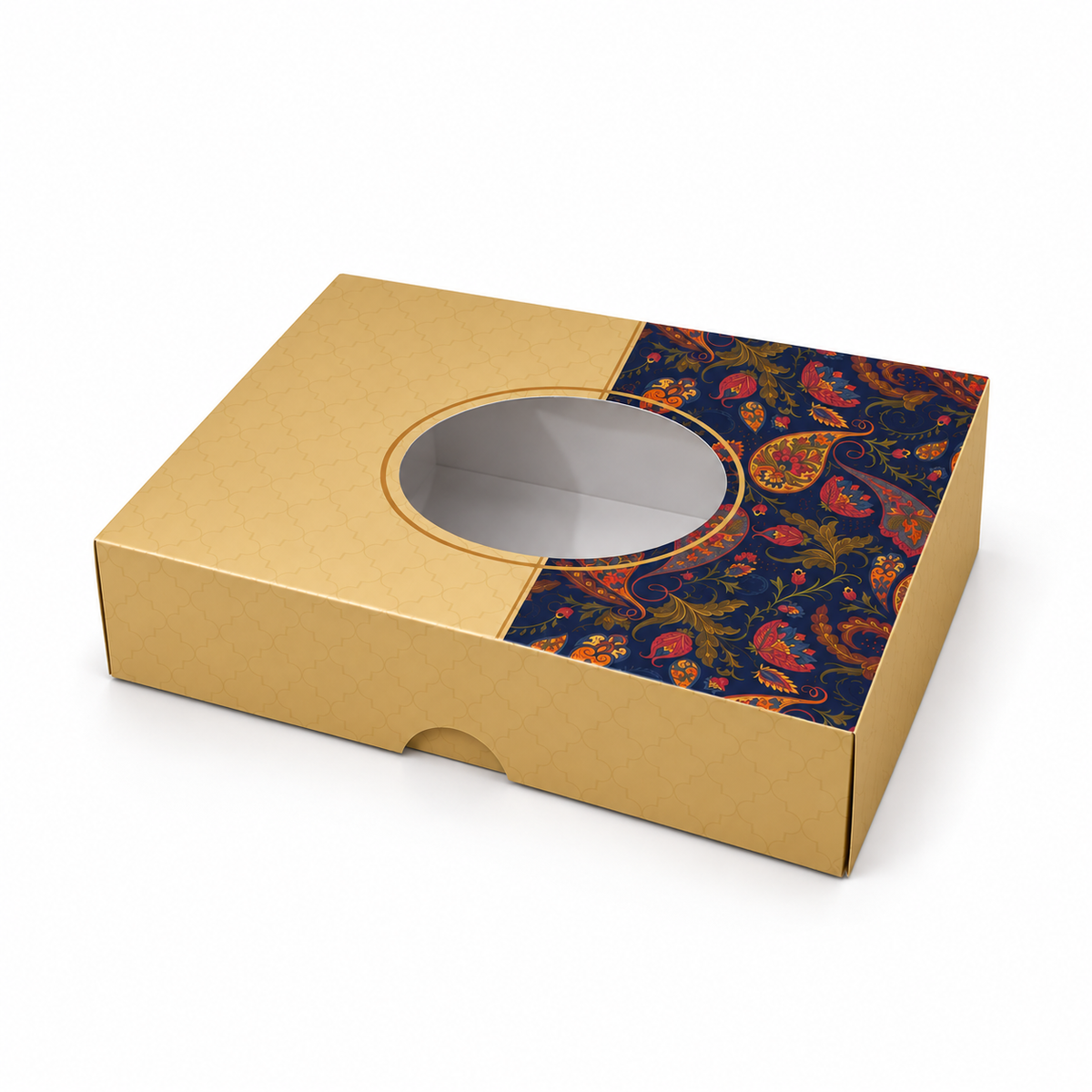 GL4 Diwali Purple Sweet Boxes 178 x 127 x 51mm – Window Gift Box