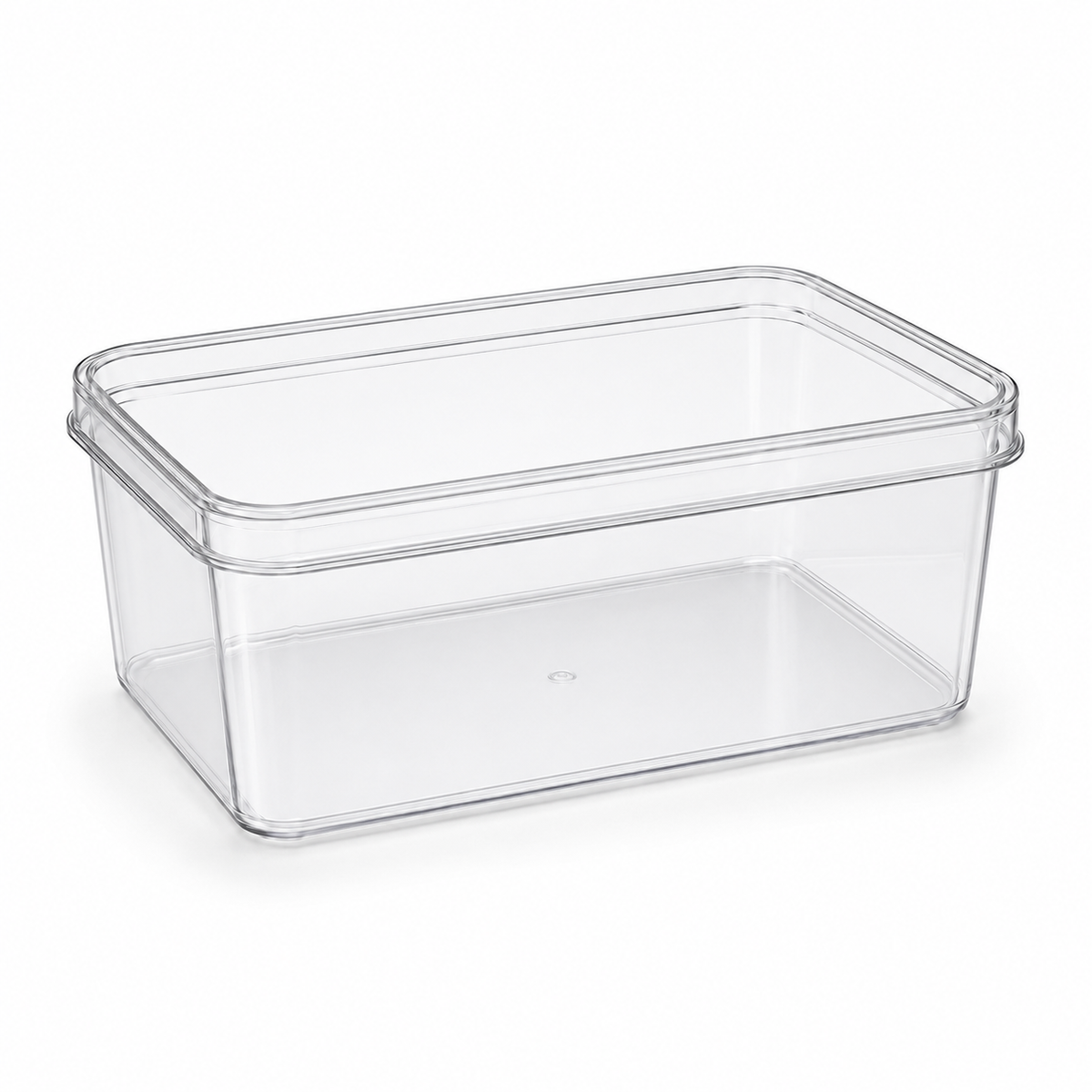 Clear Rectangular 1800ml Dessert Container with Lid – Tiramisu Tray