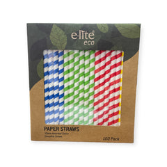 10mm Thick Assorted Color Paper Straws
