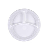 10" (26cm) Plastic Plates (e-lite) 3 Section - Gafbros