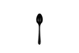 Black Heavy Duty Disposable Plasetic Dessert Spoon Cutlery
