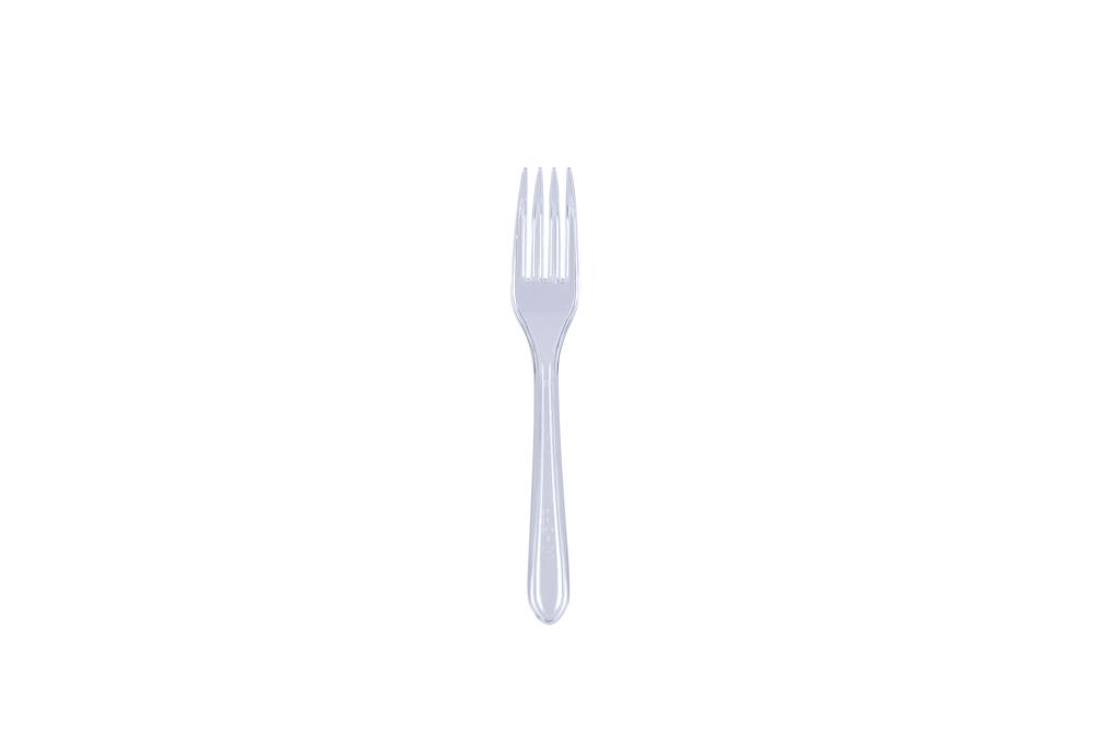 Clear Heavy Duty plastic fork Cutlery