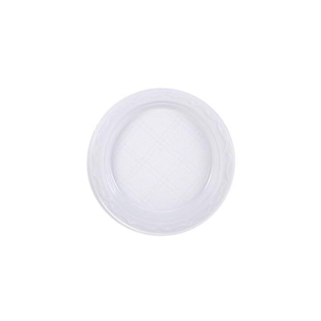 7" 18cm Disposable Plastic Plates Ideal For Catering  And Street Food Packaging