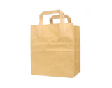 Small Kraft Flat Handle Paper Bags - Gafbros