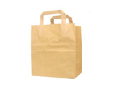 Large Kraft Flat Handle Paper Bags - Gafbros
