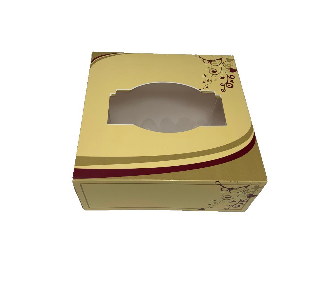 GL9 Cream Sweet Boxes 254x254x127mm - Gafbros