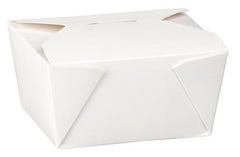 No1 White Food Boxes (26oz) - Gafbros