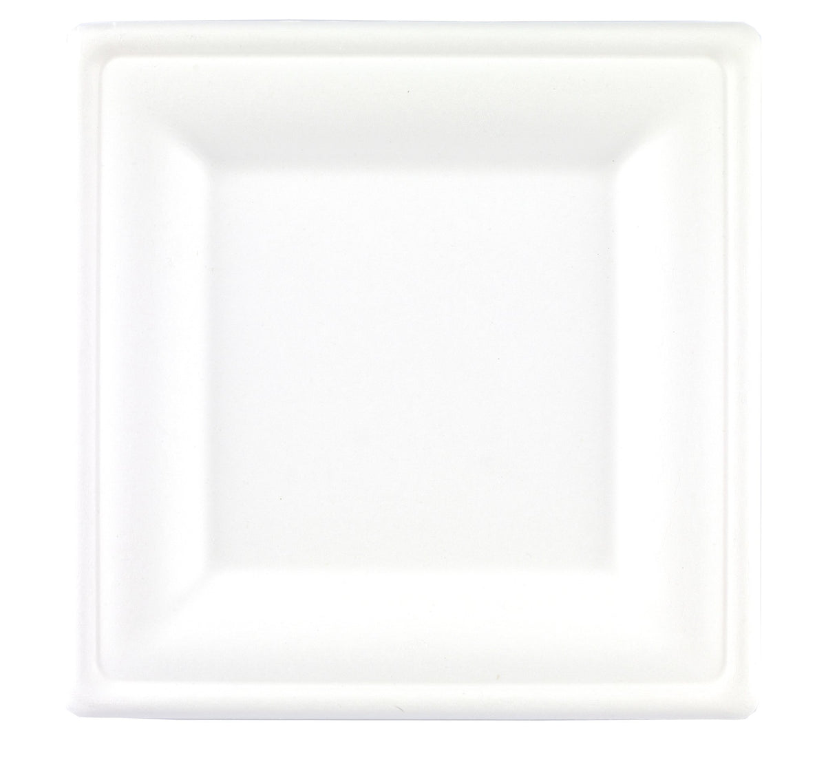 10" Bagasse Compostable Plates Square - Gafbros