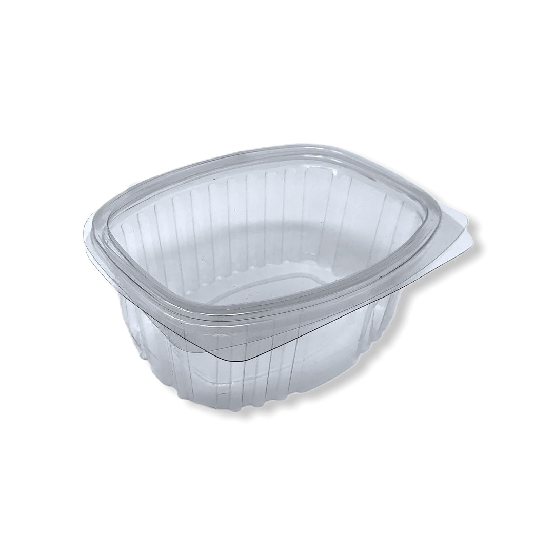 375cc Oval Hinged Containers 130x105x55 - Gafbros
