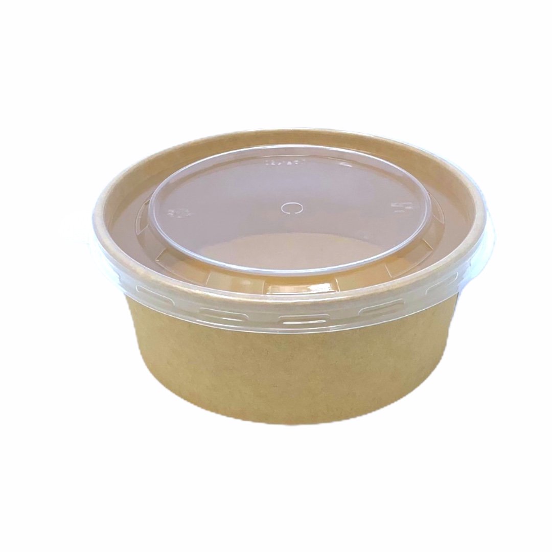 1300ml Bio Kraft Salad Bowls - Gafbros