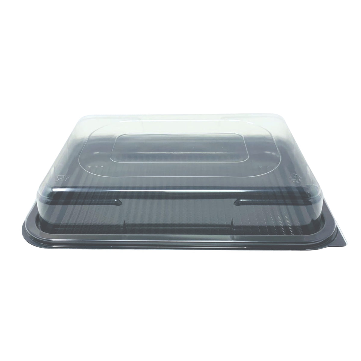 Medium Black Base Platters With Lids 390x290x65