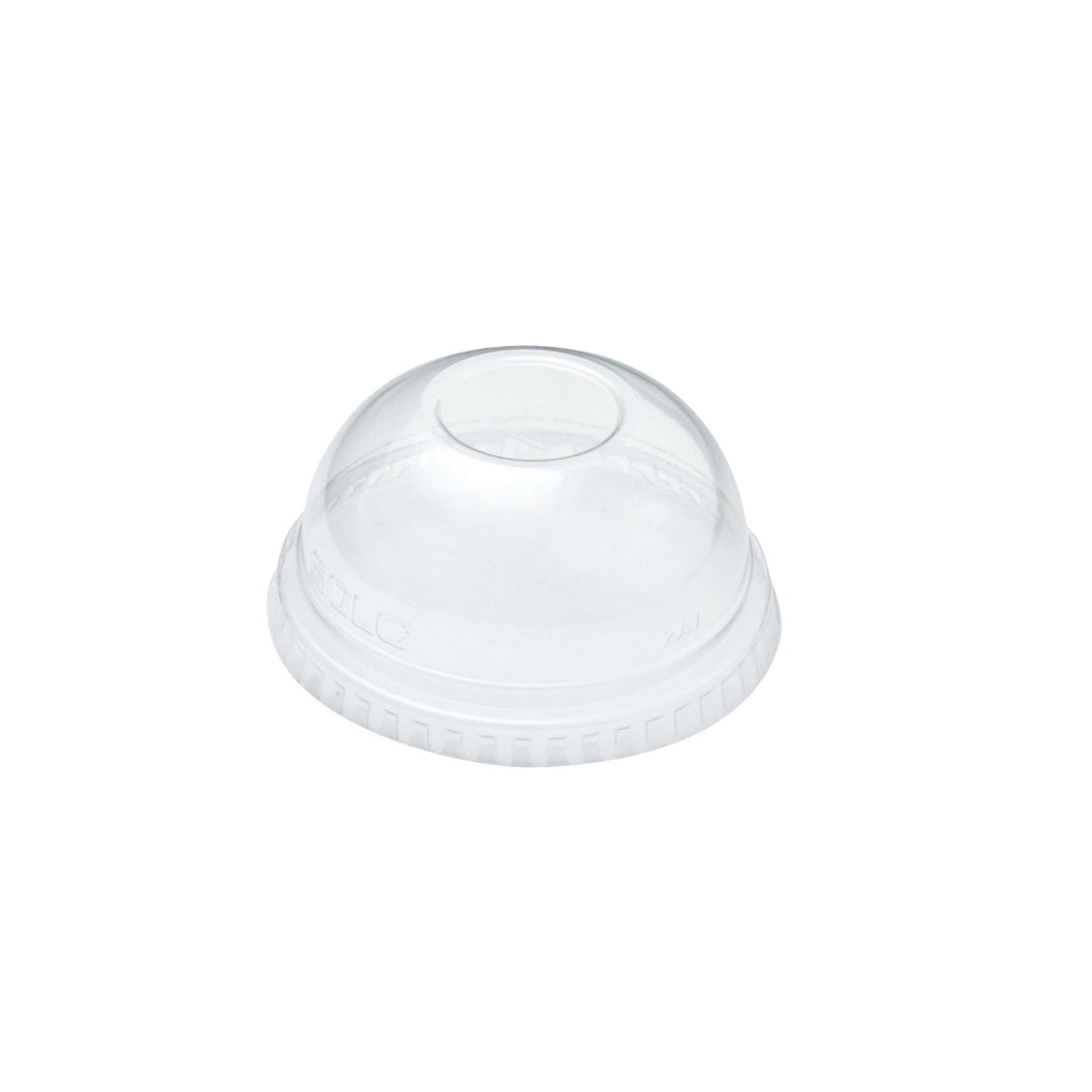 16oz/20oz Clear PET Domed Lids With Hole - Gafbros