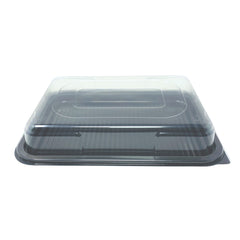 Mini Black Base Platters With Lids 245x180x60