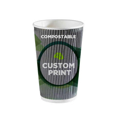 Compostable Ripple Wall Paper Cups - Gafbros