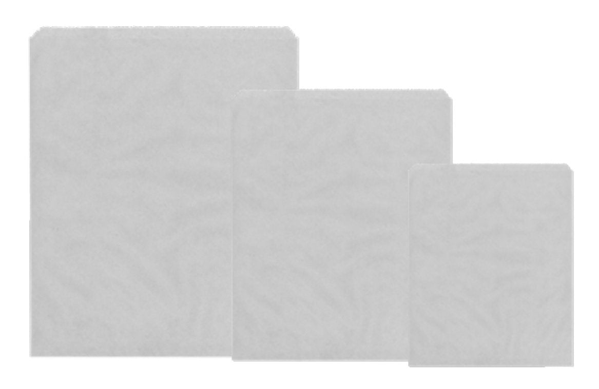 4 x 6 x 14 Baguette White Sulphite Paper Bags - Gafbros